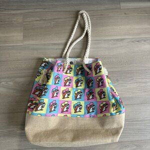 Buc’ees Bucees Canvas Tote Bag‎ Large 20x15 Beach Travel Multicolor Beaver Logo
